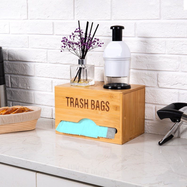 Trash Bag Dispenser, Custom Made Trash Storage Organizer - Etsy