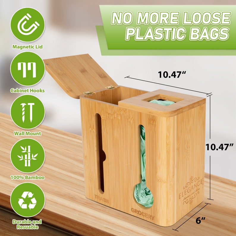 Custom Made Trash Storage Organizer, Trash and Grocery Bags Holder - Etsy