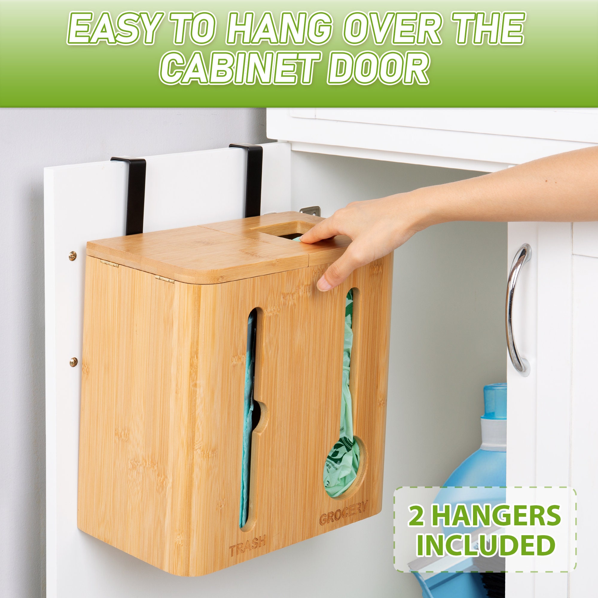 Custom Made Trash Storage Organizer, Trash and Grocery Bags Holder - Etsy