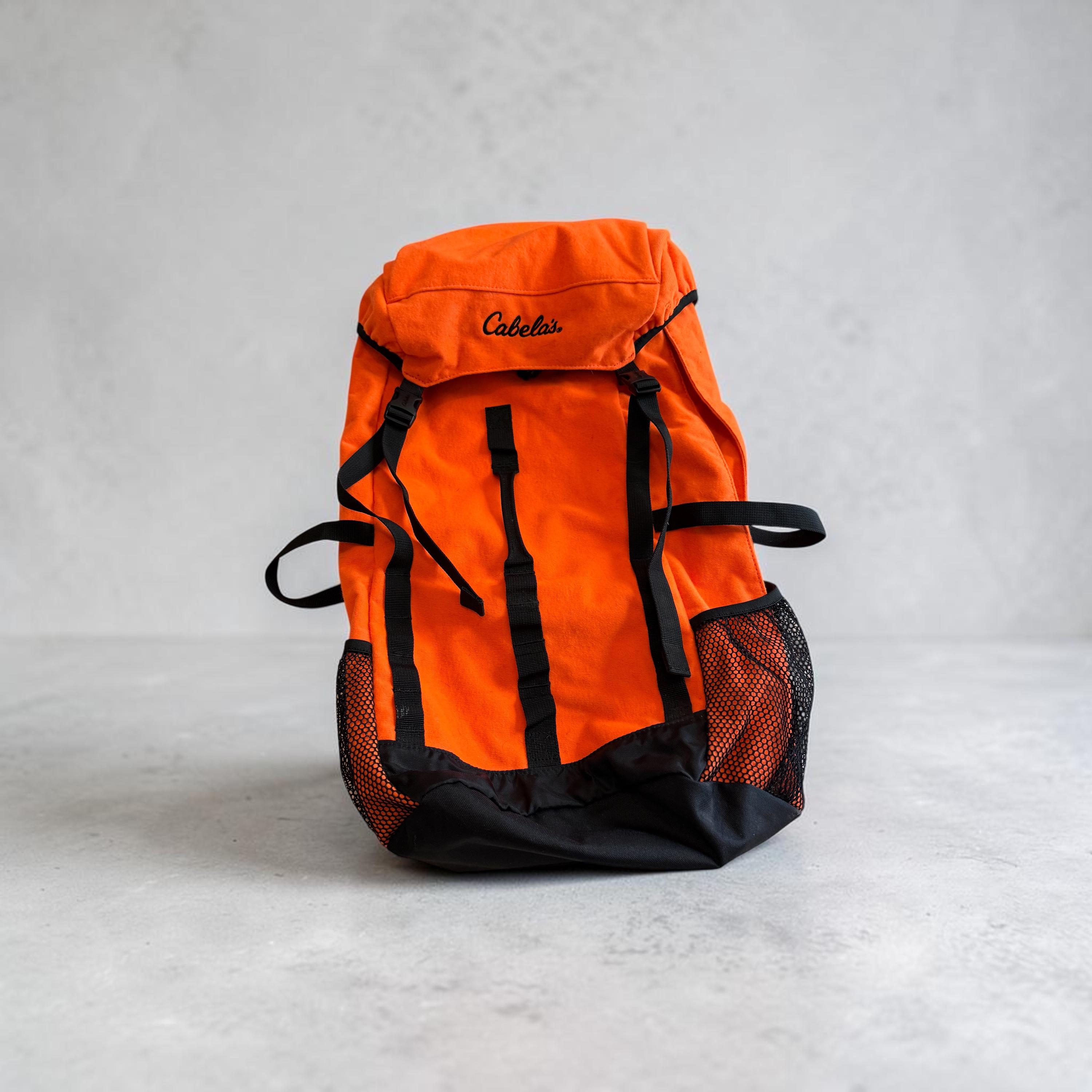 Vintage Orange Nylon Backpack - Etsy