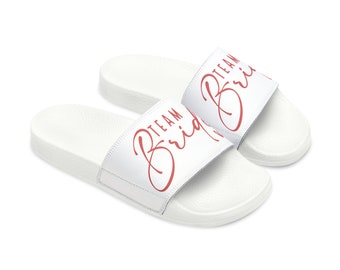 Bachelorette Bridal Party Women's PU Slide Sandal Flip Flop Gift, Bridesmaid