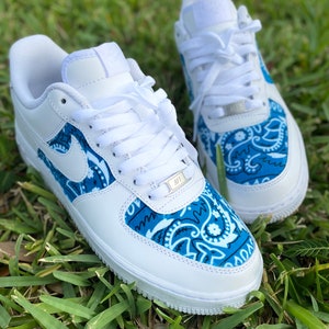 Bandana Custom AF1 Custom Sneakers Bandna Shoes Birthday Gift Etsy UK