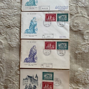 4 busta F.D.C NICOLAUS CARD. Cusani 16/11/1964