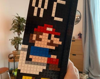 Super Mario Building Block Toilet Sign - Double side