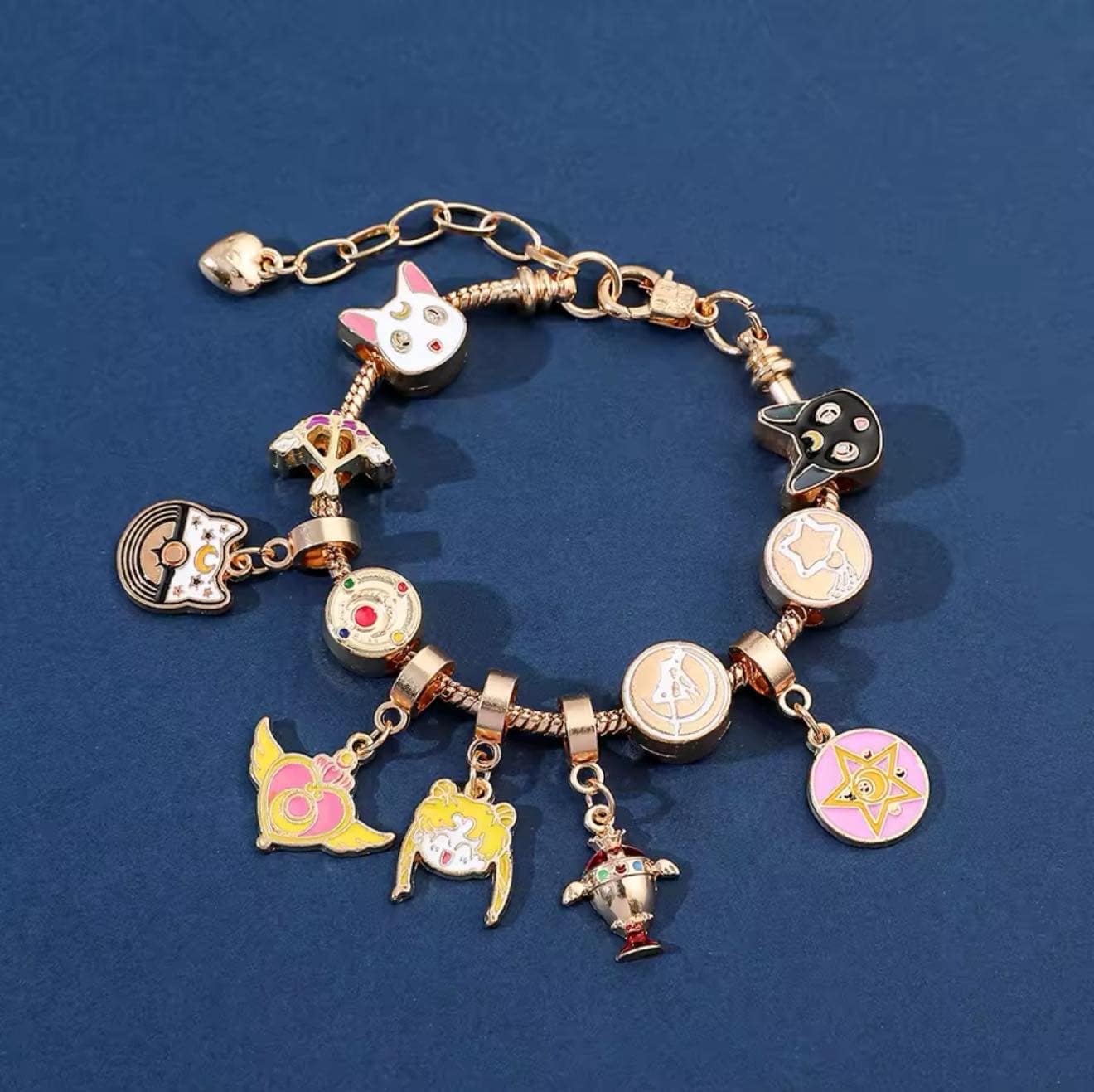 Bracelet Ost Sailor Moon Jewelry Japan Anime Sailor Necklace Sailor Saturn  Pluto Moon Shape, image size:1320x1317