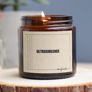 Ultraviolence Candle, Lana Del Rey Candle, Lana Del Ray Geschenk, Ultraviolence Merch, Ultraviolence Candle, Gifted Candle, Geschenk für sie, Soja