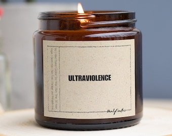 Ultraviolence Candle, Lana Del Rey Candle, Lana Del Ray Gift, Ultraviolence Merch, Ultraviolence Candle, Gifted Candle, Gift For Her, Soy