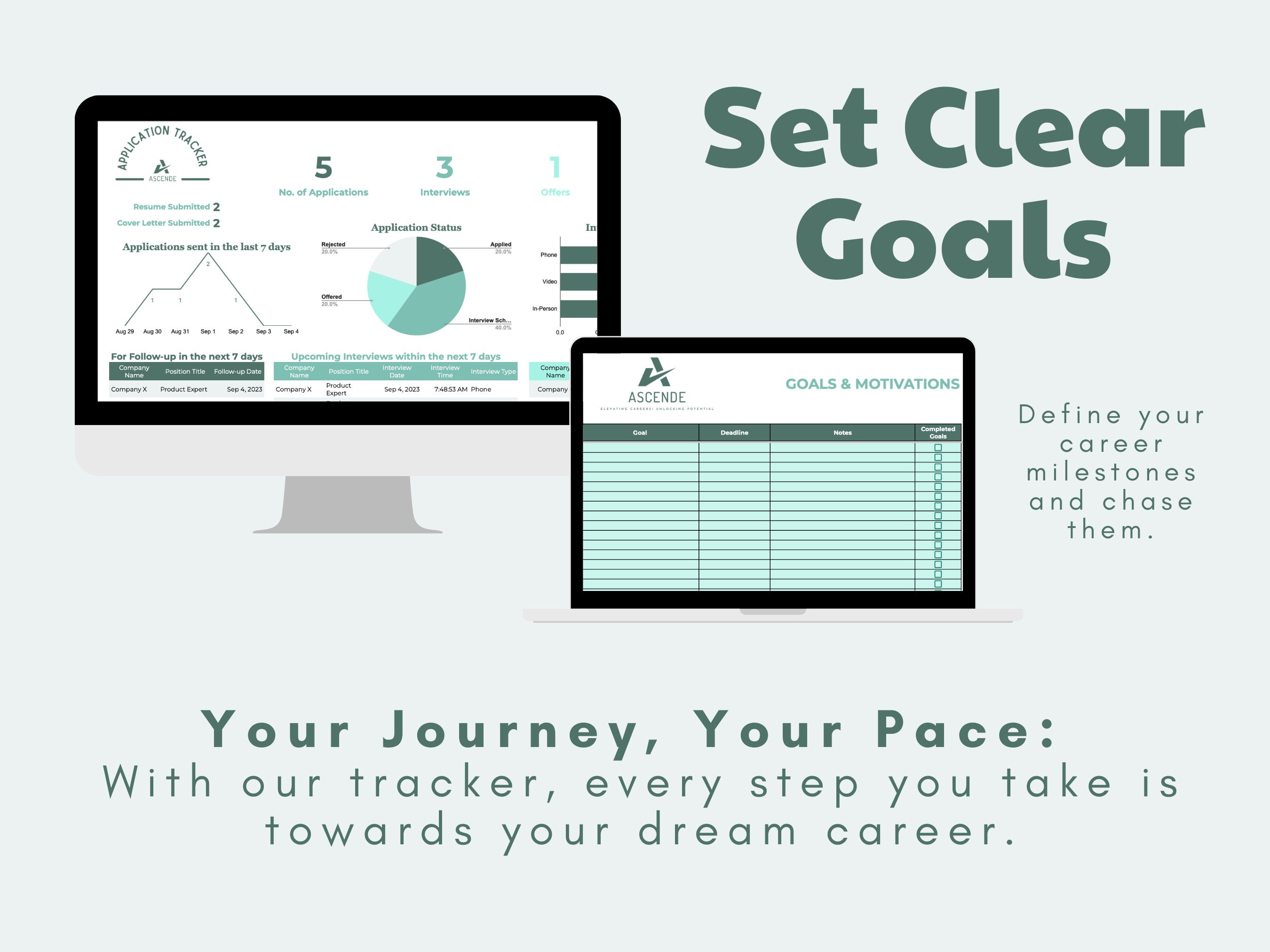 Job Search Tracker for Google Sheets Application, Interview, Automated