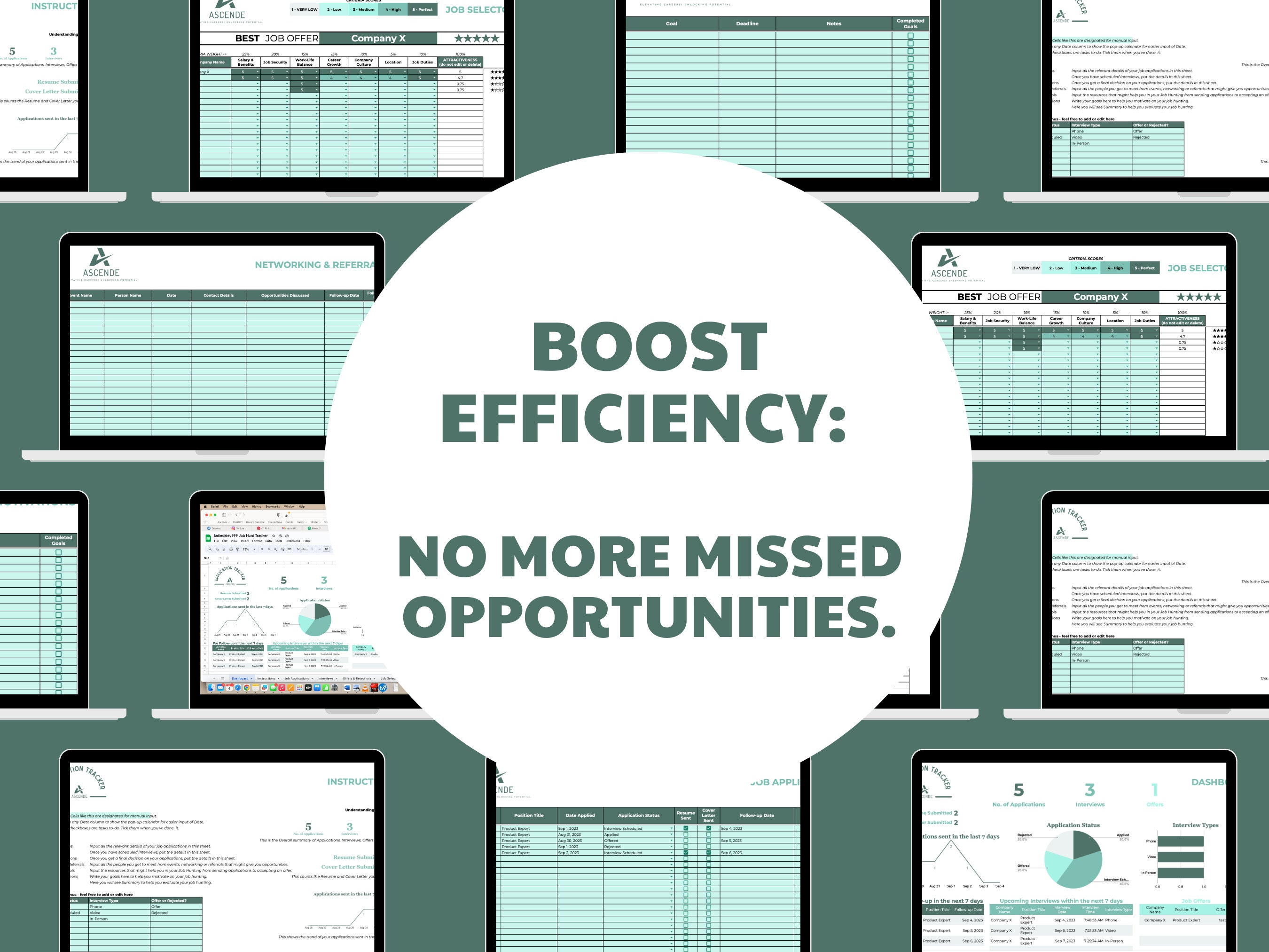 Job Search Tracker for Google Sheets Application Interview Etsy