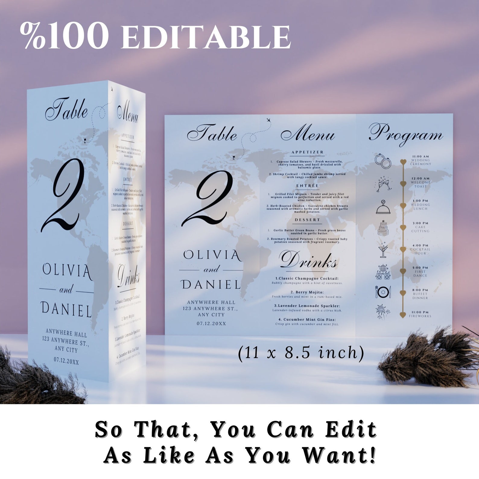 Destination Trifold Wedding Table Sign, Travel Triangle Table Number ...