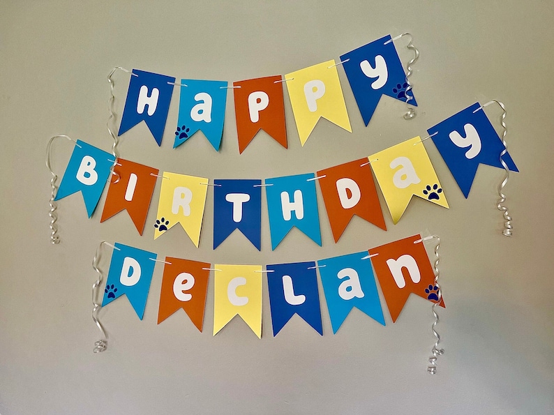 Bluey Birthday Banner Etsy
