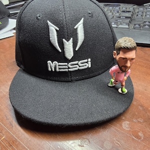 Messi - Inter Miami - Snapback Hat - Removable Figurine