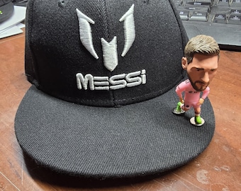 Messi - Inter Miami - Snapback Hat - Removable Figurine