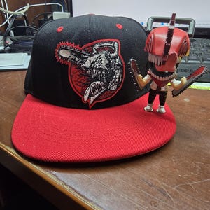 Chainsaw Man - Denji - Snapback Hat - Anime - Removable Figurine!!!