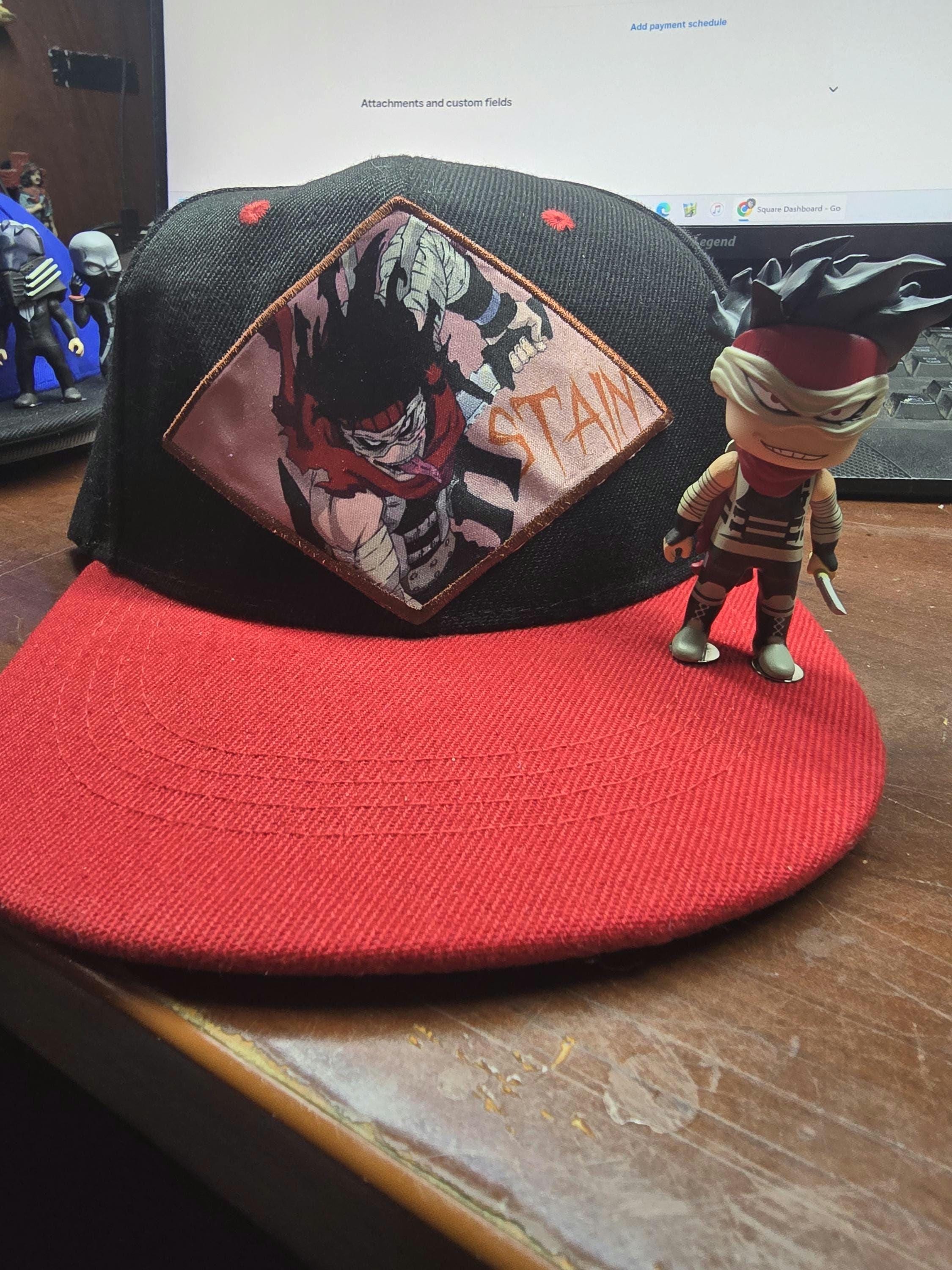 Stain - My Hero Academia - Snapback Hat - Anime - Removable Figurine!!!