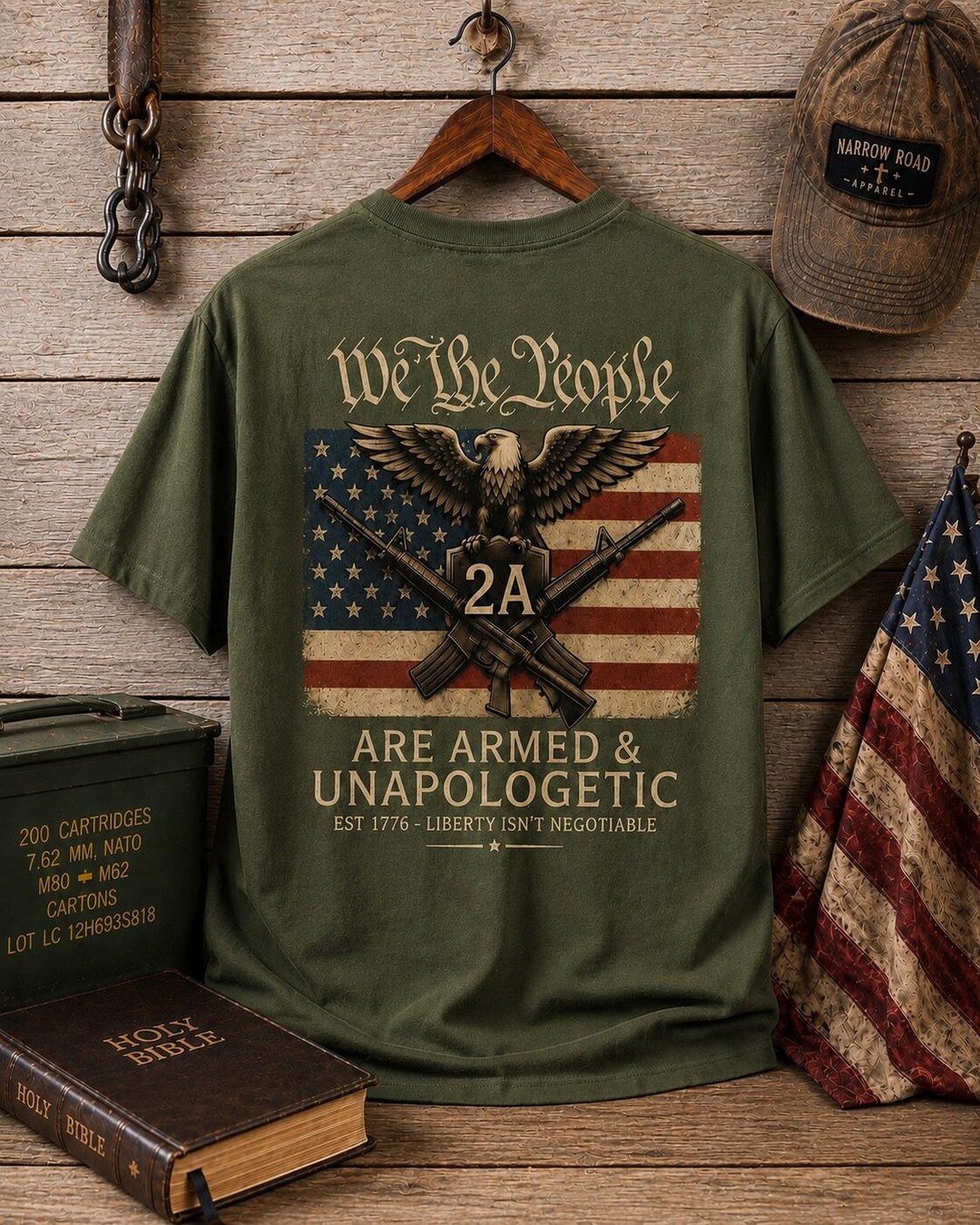 We the People Shirt, 2A Patriot Tee, Armed & Unapologetic Shirt ...