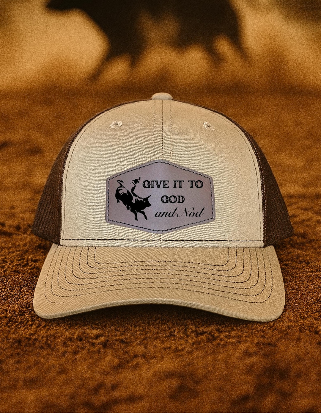 Give It to God and Nod Hat: Bull Rider Rodeo Snapback Trucker Cap - Etsy
