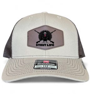 Strut Life Turkey Hunting Hat | Richardson 112 Trucker Cap | Christian Country Gift for Hunters | Gobbler Season Hat | Mesh Back Snapback