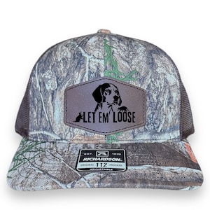 Beagle Hunting Hat: Camo Richardson Trucker Cap, Hunting Dog Hat, Coon Hunting Gift