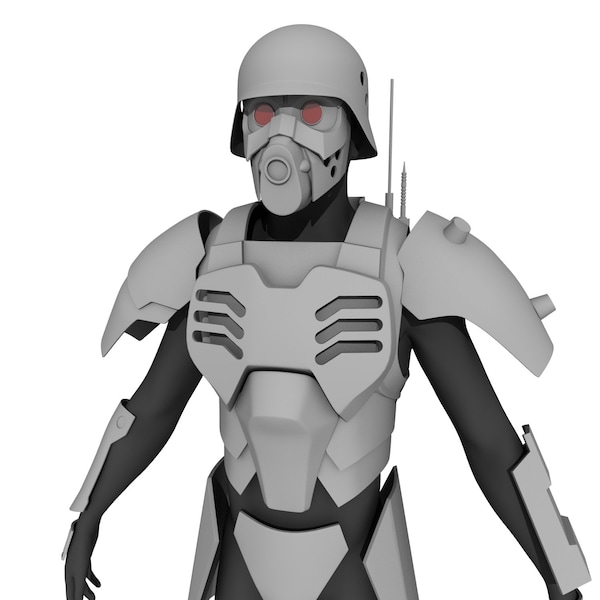 Jin Roh: The Wolf Brigade Panzer Cop Armor files for 3D printing