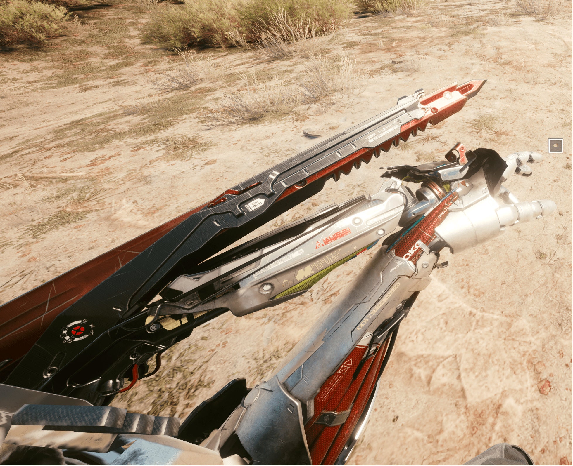 サイバーパンク マンティスブレード 3D モデル (印刷および