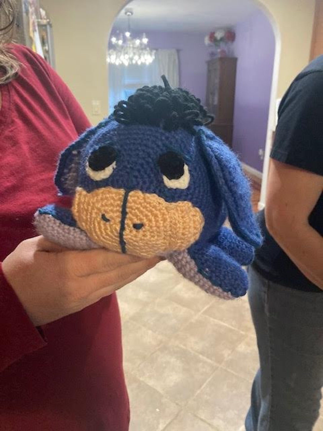 Crochet Eeyore Weighted Plush Etsy