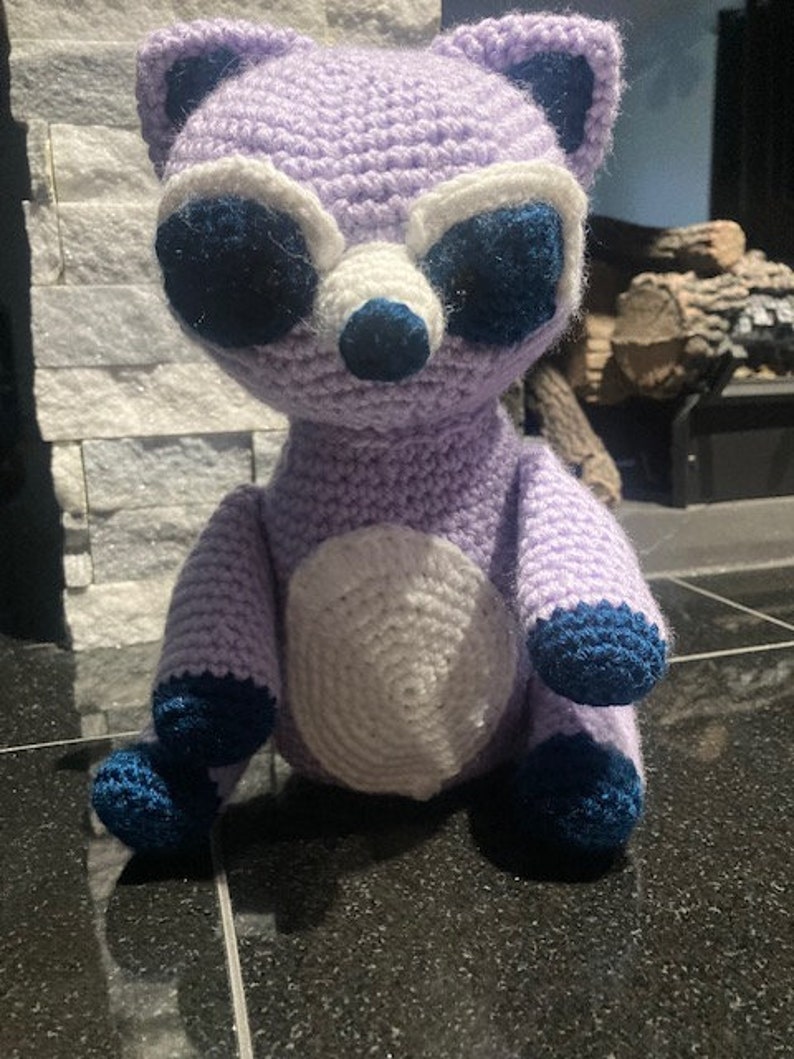 Raccony Randal Purple Raccoon Plushy, Randall - Etsy