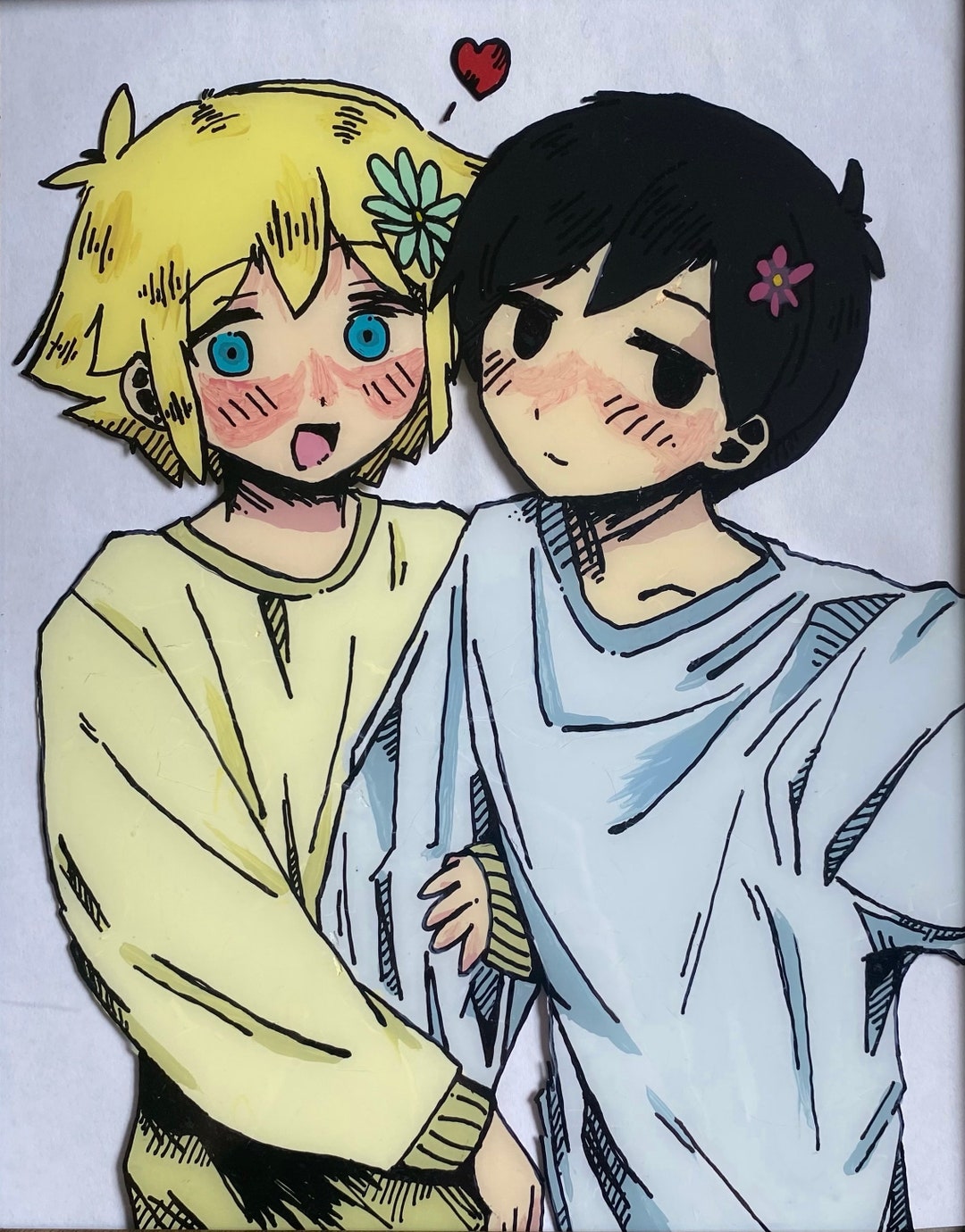 Basil & Sunny Omori Painting Etsy