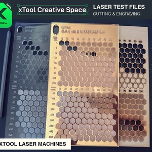 xTool Creative Space Laser Engrave and Cut Test Grid