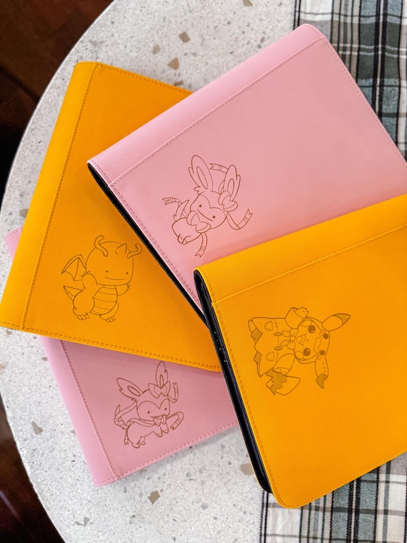 cute pokemon card binders MoKo Card Binder for Pokemon Cards Binder 4-Pocket, 400 Pockets Tradin –  Mokodirect main image 0