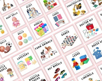Playroom Organization Labels: Trofast, Kallax, Cube Storage (Editable Canva Template)