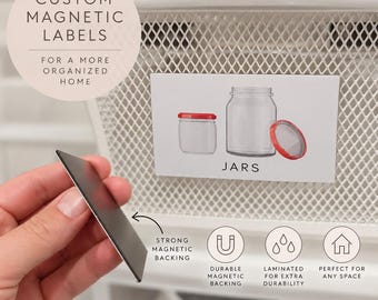 Custom Shaped Fridge Magnets and organization labels