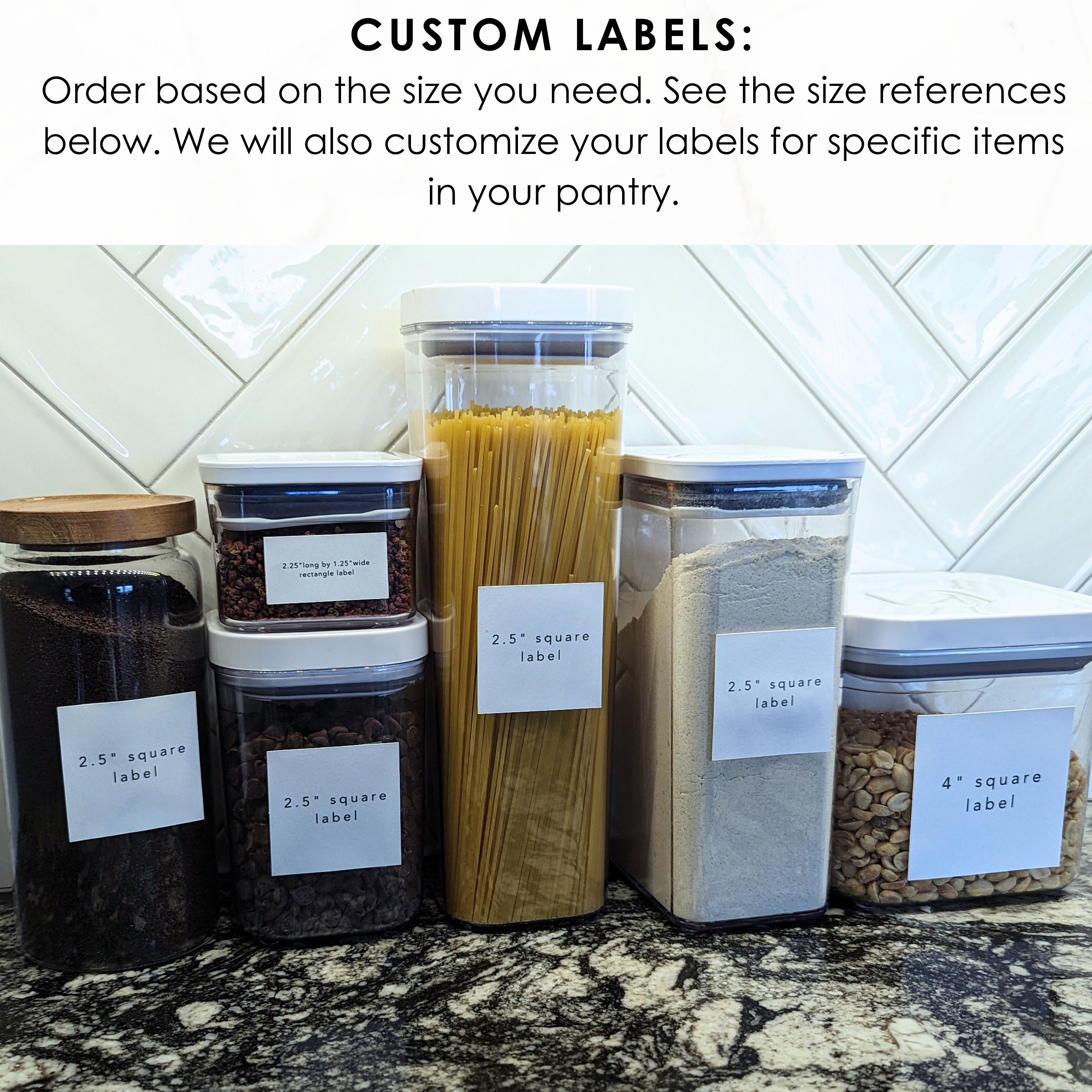 Pantry Labels, Waterproof Kitchen Label, Home Organization, Product ...