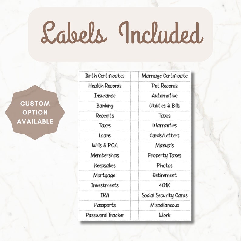 Home Filing System, Home Files, Home Office Organization, File Storage ...