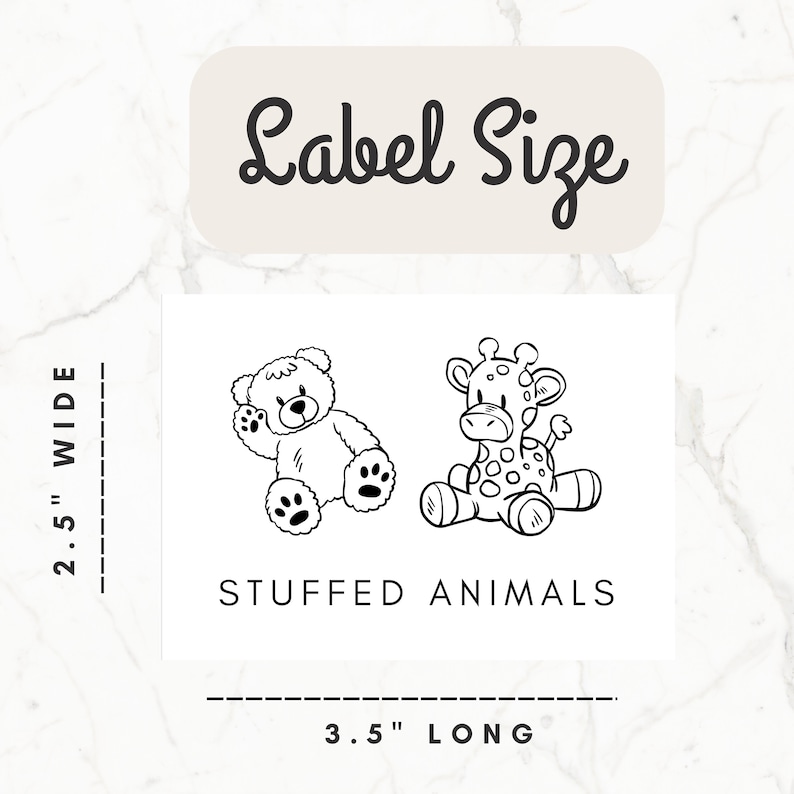 Stuff Toy Label Example Toy Bin Labels, Montessori, Digital File, Trofast, Cube Storage ...