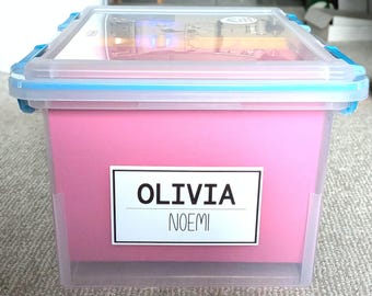 Kids Milestone Keepsake Box Kit, File Folders and Labels