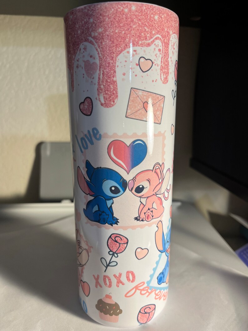 Valentines Tumbler Stitch and Angel image 2