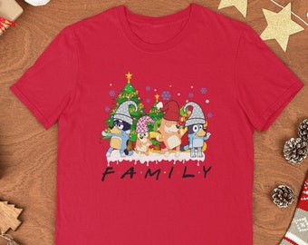 Christmas Bluey Sweatshirt for Kids, Bluey Christmas Shirt for Boys, Bluey Family Christmas Hoodie for Girls, Heeler Dog Shirt for Christmas