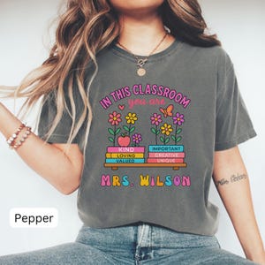 Personalized Teacher Shirt Gift for Teacher Appreciation, Custom Teacher Kindness Shirt, Teacher Team Shirt Teacher Gift,Cute Teacher Tshirt