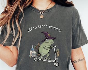 Wissenschaftslehrer-T-Shirt, weg, um Wissenschaft zu lehren, Comfort Colors® Tshirt, Wissenschaftslehrer-Geschenke, lustiges Wissenschaftslehrer-Hemd, Wissenschaftler-T-Stück
