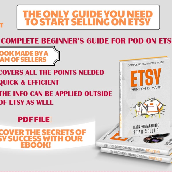 Unlock Etsy Success with 'How to Start Selling on Etsy' eBook + FREE High-Quality T-Shirt Mockup PSP Files