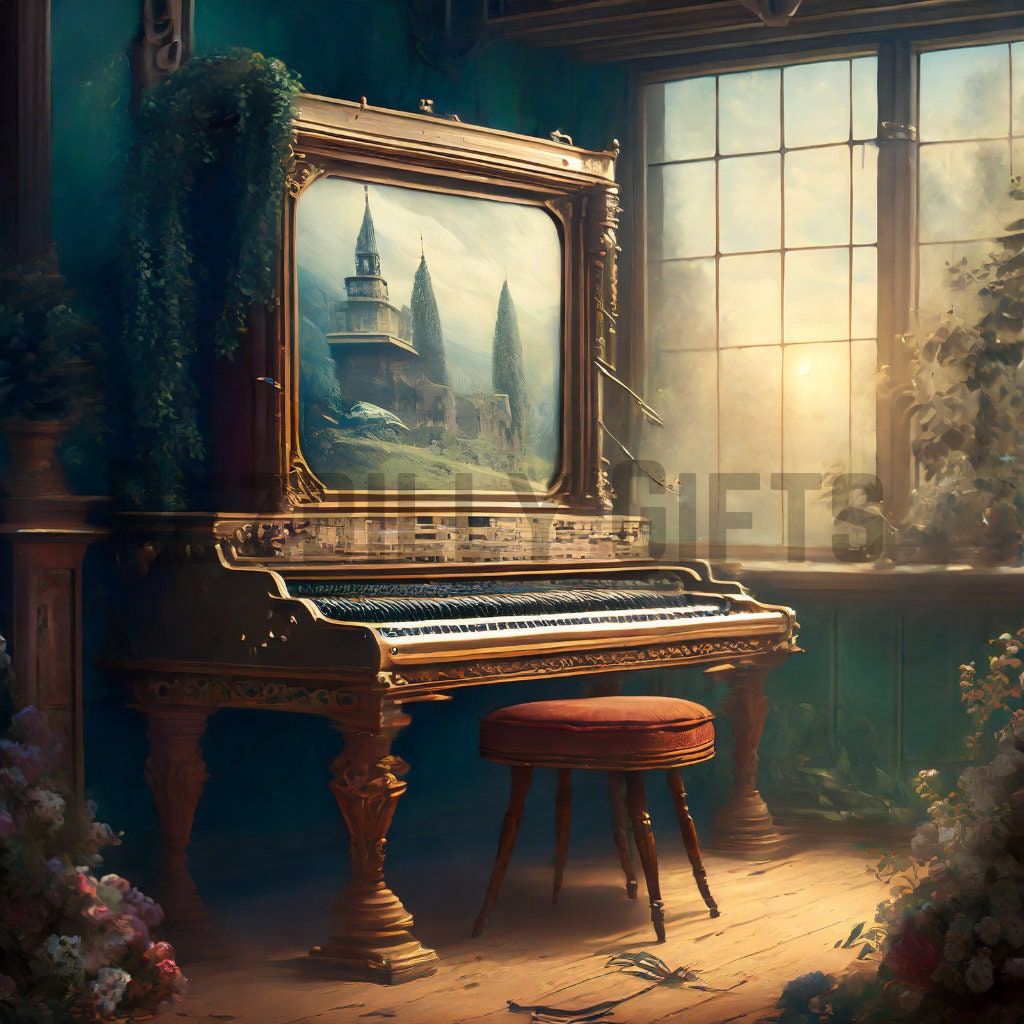 Fantasy Piano, PNG. - Etsy