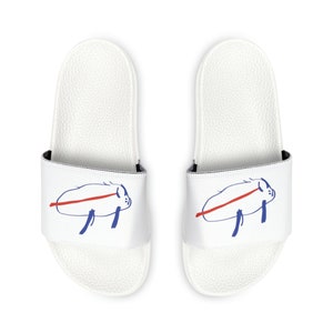 Josh Allen Potato Drawing Youth Slide Sandals