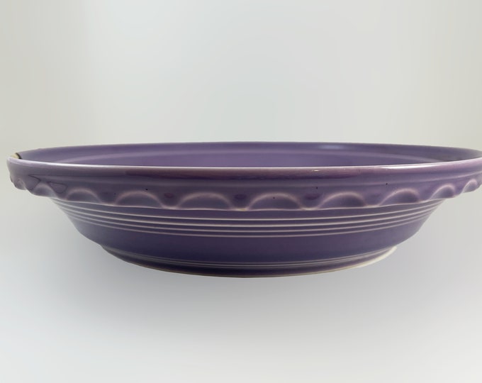 Vintage Fiestaware Lilac Purple Pie Dish 1995 Etsy