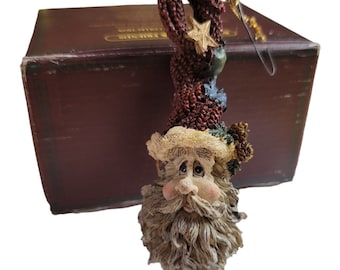 Vintage Boyds Bears Resin Ornament in Box Christmas 2553 Father Christmas 1994 4.5"