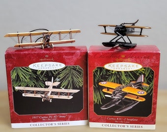 Hallmark Spirit of St. Louis 1917 Curtiss Jenny Ornament Sky's The Limit Series