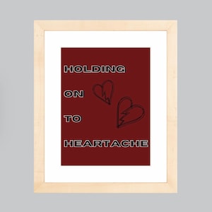 Art déco mural Louis Tomlinson tenant son chagrin d&#39;amour