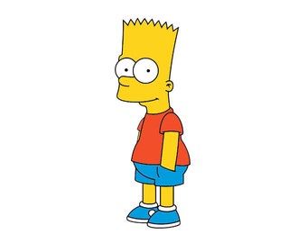 Bart Simpson SVG - Bart Simpson PNG - Bart - Simpsons - Cricut File - Download digitale - Simpsons Cricut File - Taglia file - Tumbler - Camicia