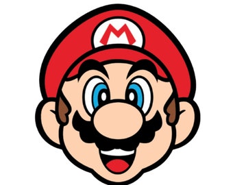 Mario SVG - Mario Bros - Super Mario - téléchargement numérique - fichier de coupe - PNG - chemise Mario - Image Cricut - cadeau Mario - SVG