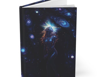 Galaxy Girl Hardcover Journal Galactic Notebook